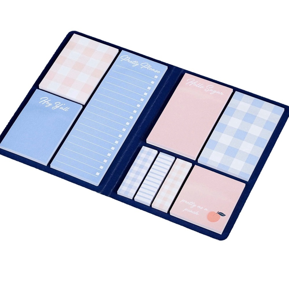 Draper James sticky note set–to do list/4 pads/3 page markers